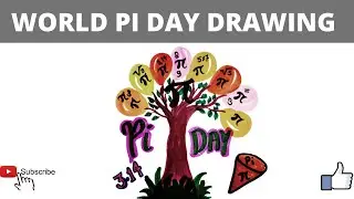 World Pi Day Poster Drawing || International Pi Day Drawing || World Pi Day Drawing easy