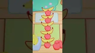 Stack the Fruit! 🍎🍌🍎🍌 Tasty Tower 😋 @CoComelonSanrioPlaydates ​