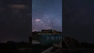 15 segundos relajantes. V&iacute;a L&aacute;ctea, en el Delta del Ebro. Timelapse Nocturno.