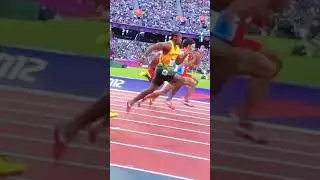 Yohan blake side view 9,85 London olympics 2012.