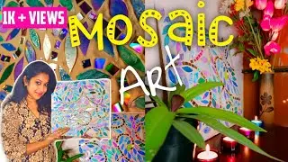 DIY mosaic wall art / with CD's