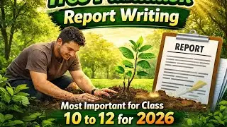 Class 12 English Report Writing | Tree Plantation Drive 🌳 | Most Important Question for Board Exam