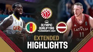 Semi-Finals: Cameroon 🇨🇲 vs Latvia 🇱🇻 | Extended Highlights | FIBA OQT 2024 Latvia