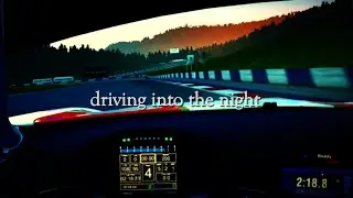 driving into the night