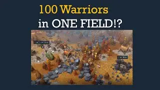 Northgard: A fight between 100 warriors [Goat Clan]
