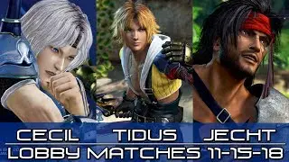 11-15-18 Dissidia Final Fantasy NT (DFFNT) - Jecht, Cecil, Tidus Lobby Matches Part 1
