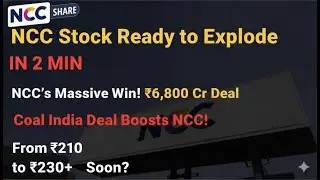 NCC share latest news I Today's news | Huge Order from Coal India! | Huge orderbook and big plans