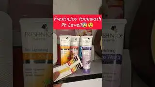 Testing Fresh.n.Joy Facewash Ph Level! 😰 #youtubeshorts #shorts #facewash
