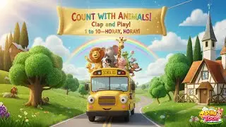 Animal Counting Parade | Learn Numbers 1&ndash;10 with Cute 3D Animals 🐾🎶