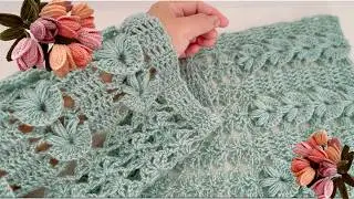 Como hacer CHAQUETA LINDA BLUSA CARDIGAN Fácil Crochet Tutorial Principiantes