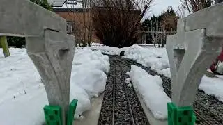 LGB Winterzauber &ndash; F&uuml;hrerstandsmitfahrt (Cabview). ​#LGB #RhB #Gardenrailroad