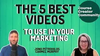 The best 5 Videos to use in your marketing with Carmel Murphy