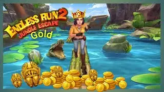 Endless run jungle Escape 2 gold 🔥! Endless runner unity ! Endless run jungle Escape 2 trick #game