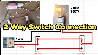Two way Switch Connection in Tamil/Control One bulb with Two Swtches /Two Way Switch Wiring Diagram