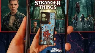 Stranger Things backcover full tutorial #ytshortsvideo #strangerthingsfan #mobilebackcoverdesign #yt