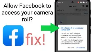 allow facebook to access your camera roll || can't post photos and videos in facebook fix!