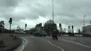 Driving On Hylton Road, North Parade, Croft Road & Castle Street, Worcester, England 29th March 2023