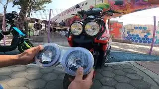 ws 150 sport 🛵2019🏁 actualizando faros por los de la 🛵 2022🏁🤪😨