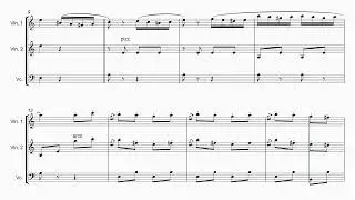 Mozart - Rondo Alla Turca (Turkish March) | String Trio Sheet Music