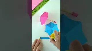 Miniature paper umbrella DIY #paper #umbrella #diy #howto #diycraft