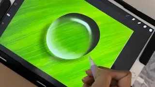How to draw a drop of water on procreate | Drawing water droplets