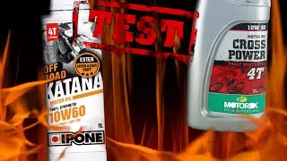 Ipone Katana Off Road 10W60 kontra Motorex Cross Power 4T 10W60 Test czystości oleju 400&deg;C