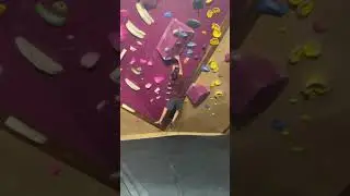 Black canvas staircase climb at crux climbing center in Austin Texas