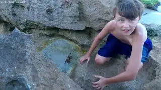 Morning Swim with at the Beach with Mum n Hayden