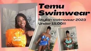 TEMU SWIMWEAR UNDER 15.00!! 😲 IS IT LEGIT?? TRYON HAUL 👙 (Stylish Swimwear)