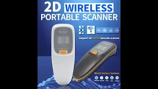 Henex HC-300R white/black color Mini Portable Scanner Barcode Scanner