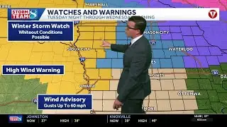 Iowa weather: Very gusty winds overnight causing potential whiteout conditions