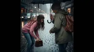 A Kind Girl Saves Elderly Woman from the Rain &mdash; Heartwarming Moment!