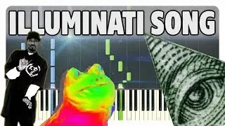 ILLUMINATI SONG Piano Tutorial (Sheet Music + midi)