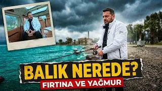 İZMİR'DE GİTMEDİĞİM MERA KALMADI, FIRTINA VE YAĞMURLU BİR GÜNDE BALIK AVI DENEDİM