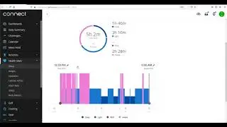 Garmin Connect Website - Adjust Normal Sleep Window