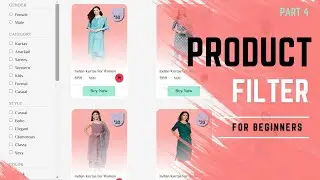 Part 4| How to Build a Product Filter for an E-commerce Website With HTML, CSS| Online Fashion store