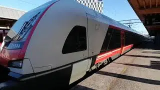 NSB(Vy) Bm 75 Departs From Sk&oslash;yen Stasjon.