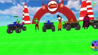 mega ramp superhero cargames  #megarampcar #shorts #gaming #games 1