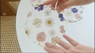 Dry Flower Acrylic Coaster
