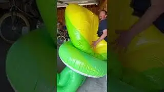 Dad vs. Inflatable Mega Float