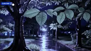 DNA Repair Sleep Music 🌙 Healing Piano & Forest Rain | Blue Night | 3 Hours
