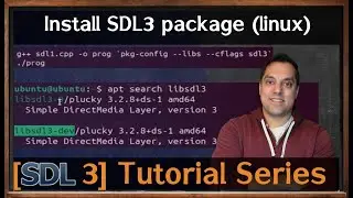 Install SDL3 from package manager -- shown on linux [SDL3 Episode 2.2]