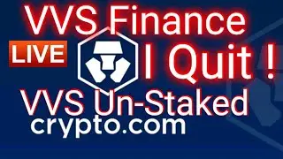 VVS Finance Un-Staked VVS token and swap to xVVS stake and vaults for more than double payback #vvs