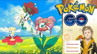 la conquista de las flores COMUNITY DAY FLABEBE  ... un casi 100 con SUERTE