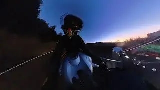 2017 Yamaha R6 Winter Morning Commute