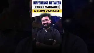 Difference Between Stock Variable & Flow Variable 🤩 #shorts #deecee