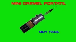 como hacer un mini dremel portatil / muy facil