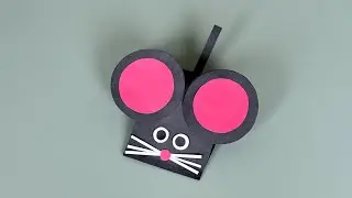 How To Make Easy Paper Mouse - Easy Paper Crafts for Kids / DIY Simple Mouse
