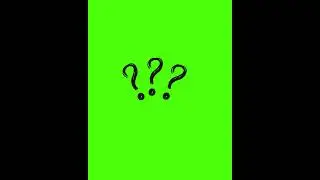 2d Question marks wiggly green screen animation