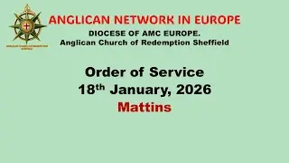Welcome to our Live Service at AMC ACOR Sheffield -  18/01/2026